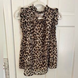 KARLIE top! Cheetah print blouse!
